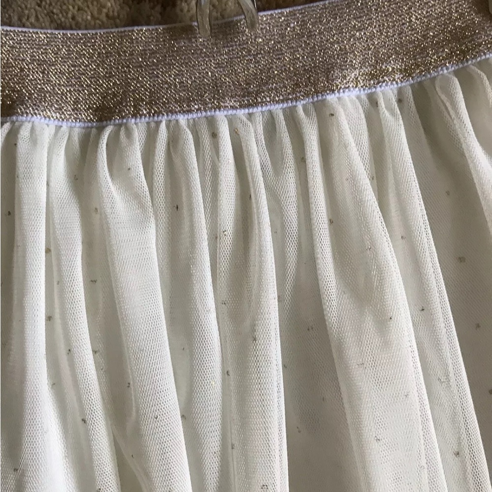 🩰✨ $60 Speechless Girls Cream Tulle Midi Skirt XL 13-14 Youth 25” Long EUC - Picture 7 of 13